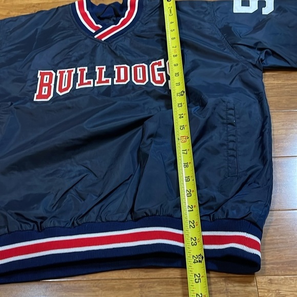 Bulldogs Uniforms Express Unisex Baseball Rain Pullover Windbreaker Size YXL - Picture 10 of 11
